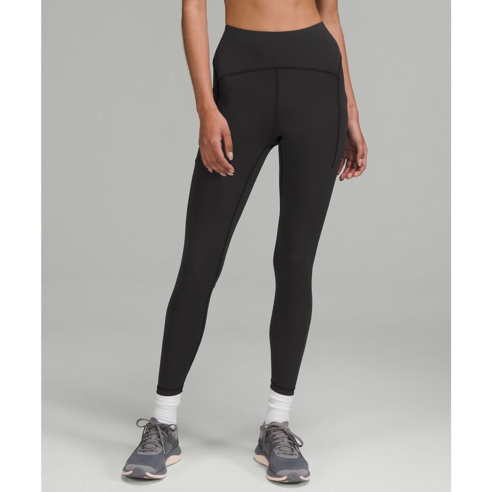 Lululemon Power Black Thru High-Rise Tight 25" Size 6